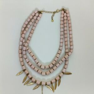 Vintage Faux Pink Beads Necklace